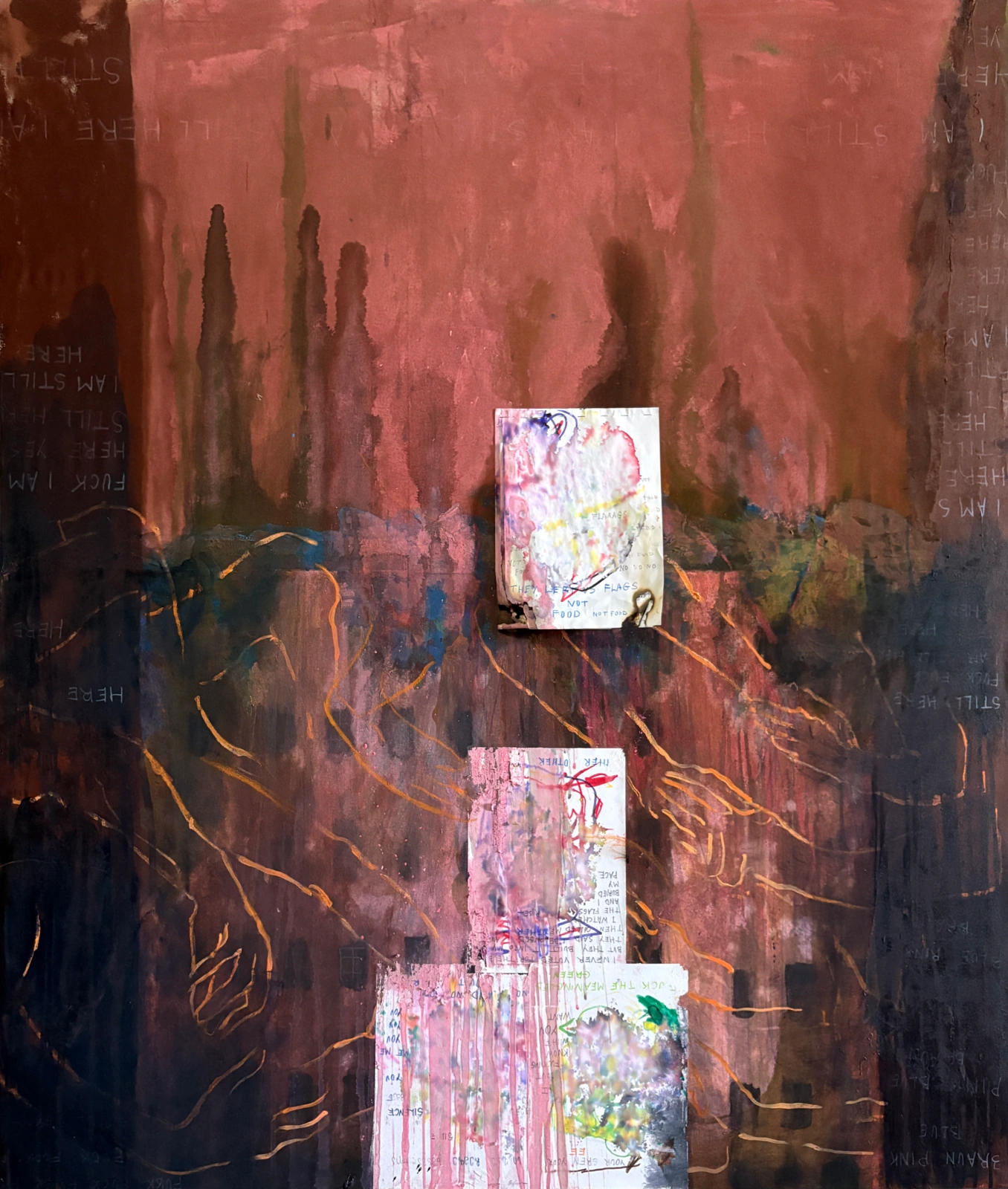 They Left Us Flags — complete painting